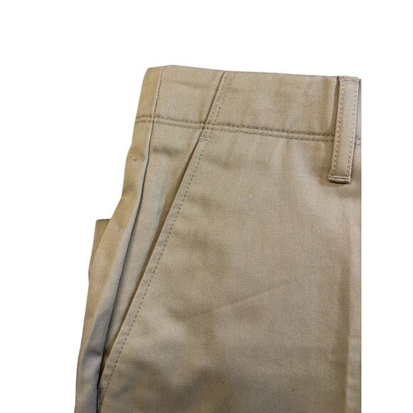 Lands End Womens Khaki Straight-Leg Pants Size 14 Cotton Blend Work Wear Career - Picture 9 of 9